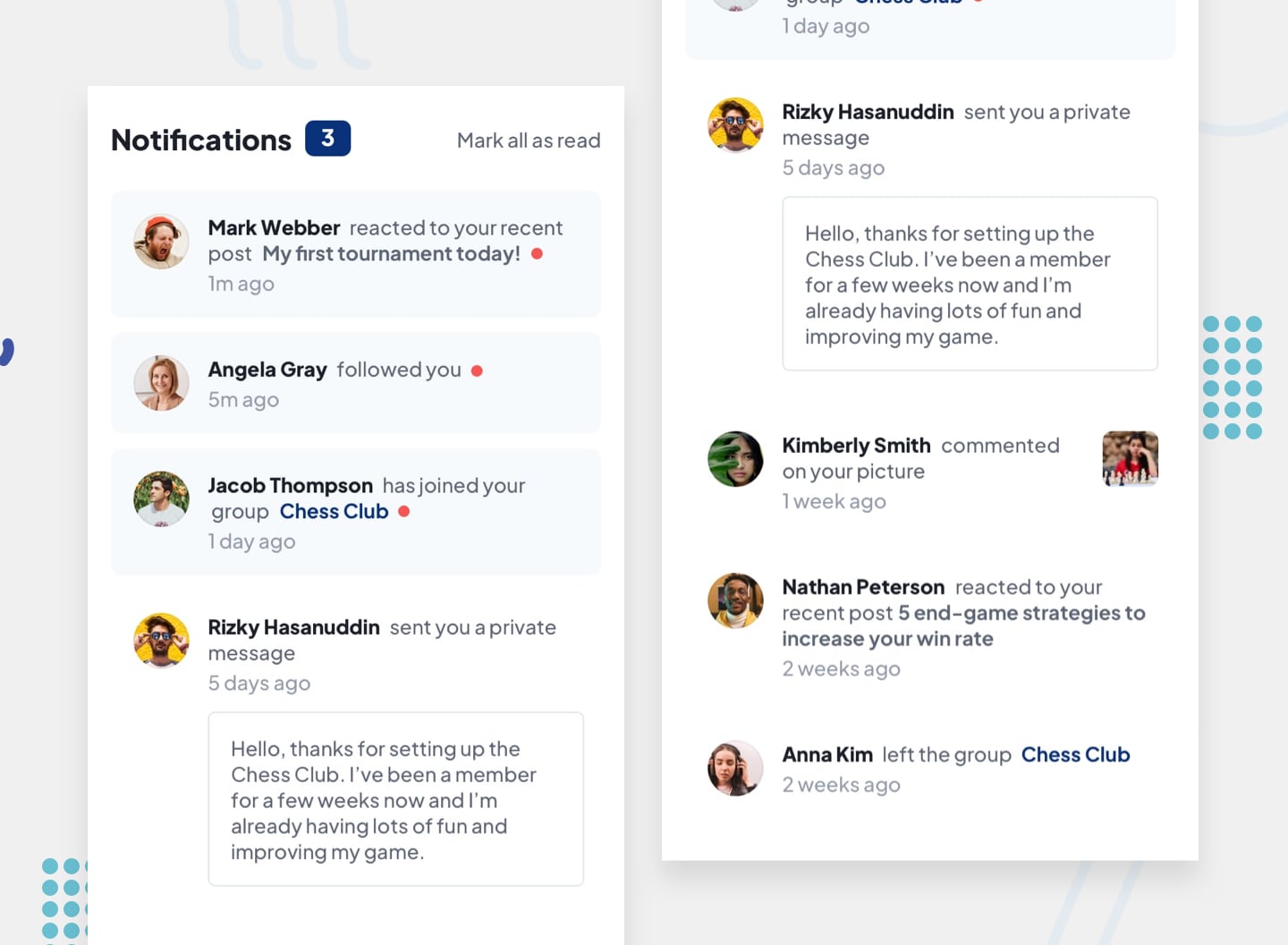 Screenshot of  web app